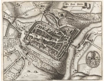 Matthäus Meria der Ältere: „Die Stadt Görlitz“, 1650. Quelle: Topographia Superioris Saxoniae / Wikmedia Common